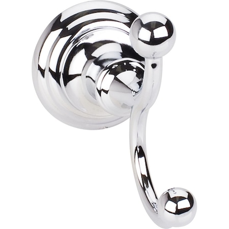 Elements Fairview Polished Chrome Double Robe Hook  - Contractor Packed 2PK BHE5-02PC